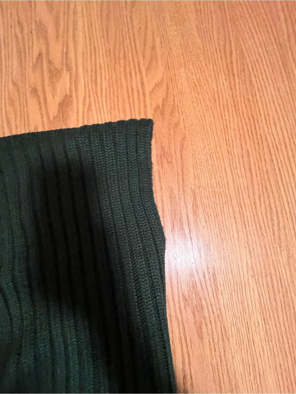 Vintage 90s Ralph Lauren Polo Jeans Company Ribbed Scarf Green Accent Stripe